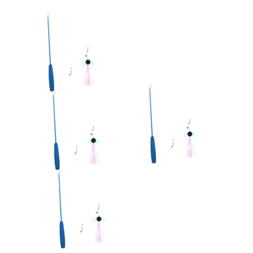 PRETYZOOM 4 Stücke Katze Teaser Spielzeug Katze Interaktive Spielen DREI-Abschnitt PRETYZOOM 4 Stücke Katze Teaser Spielzeug Katze Interaktive Spielen DREI-Abschnitt von PRETYZOOM