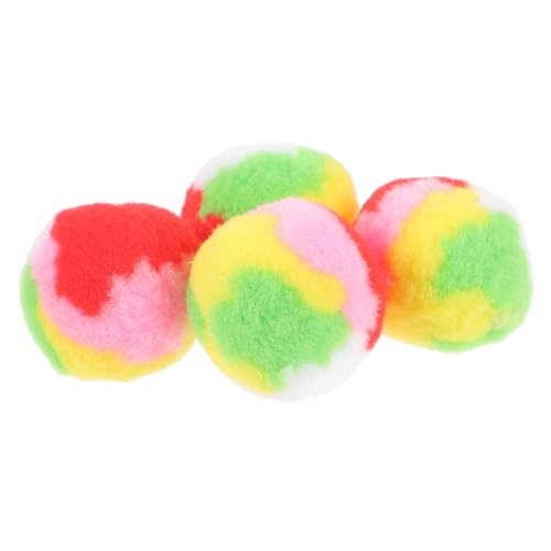 PRETYZOOM 4 Katzenspielzeugball interaktives katzenspielzeug Interactive cat Toy Kätzchen liefert Ball Kratzen von Katzen Muschispielzeug Katzenballspielzeug Katze Kratzbälle von PRETYZOOM