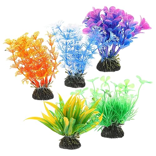 PRETYZOOM 5Stücke Künstliche Wasserpflanzen Lebendige Aquarienpflanzen Für Fischbecken Realistische Dekoration Pflegeleicht Und Wasserfreundlich Für Zuhause Oder Büro von PRETYZOOM