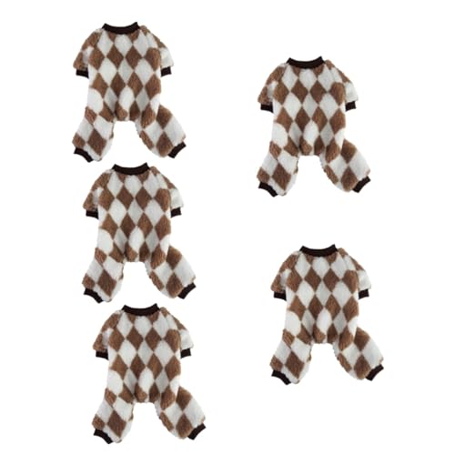 PRETYZOOM 5st Kleidung Für Haustiere Katzen-nachtwäsche Kleidung Für Füßige Hunde Hundekleidung Winter Hundekleidung Für Den Winter Katze Winterpullover Haushalt Einstellen Polyester von PRETYZOOM