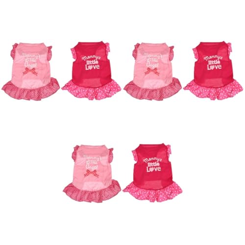 PRETYZOOM 6 Kleidung für Haustiere sommerlicher haustierrock Kapuzenpullover für Hunde Mädchenkleidung sommerliche hundekleidung pet-Rock Hundebekleidung Chef Prinzessinenkleid Kätzchen von PRETYZOOM
