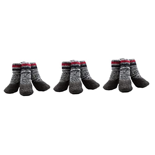 PRETYZOOM 6 Paare Socken Für Den Winter Hundesocken rutschfeste Stiefeletten Für Hunde Warme Wintersocken Hundepfotenschutz Für Den Winter Welpensocken Hundestiefel Kleiner Hund Wasserdicht von PRETYZOOM