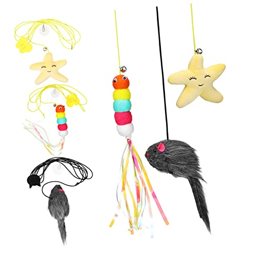PRETYZOOM 6stücke Hängendes Katzenspielzeug Teiliges Interaktives Spielzeug Für Kätzchen Mit Verstellbarem Gummiseil Plüschmaterial Geeignet Für Türrahmen Stühle Und Käfige Fördert PRETYZOOM 6stücke Hängendes Katzenspielzeug Teiliges Interaktives Spielzeug Für Kätzchen Mit Verstellbarem Gummiseil Plüschmaterial Geeignet Für Türrahmen Stühle Und Käfige Fördert von PRETYZOOM