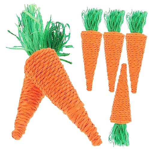 PRETYZOOM 6stücke Teiliges Karotten-Spielzeug Kleintiere Papageien-bissspielzeug Kauspielzeug Für Kaninchen Meerschweinchen Hamster Zur Zahnpflege Und Beschäftigung PRETYZOOM 6stücke Teiliges Karotten-Spielzeug Kleintiere Papageien-bissspielzeug Kauspielzeug Für Kaninchen Meerschweinchen Hamster Zur Zahnpflege Und Beschäftigung von PRETYZOOM