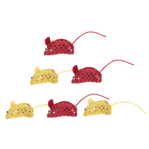 PRETYZOOM 6st Katzenspielzeugmaus Katzenminze-katzenmausspielzeug Kätzchen-beißspielzeug Spielzeug Für Katzen Und Mäuse Kätzchen-mäuse-katzenspielzeug Haustier Paillettenstoff Spielzeuge PRETYZOOM 6st Katzenspielzeugmaus Katzenminze-katzenmausspielzeug Kätzchen-beißspielzeug Spielzeug Für Katzen Und Mäuse Kätzchen-mäuse-katzenspielzeug Haustier Paillettenstoff Spielzeuge von PRETYZOOM