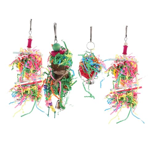 PRETYZOOM 8 STK Papagei Kauspielzeug Käfig Nymphensittich Spielzeug Nymphensittich-Spielzeug Kauspielzeug Für Haustiere Verschleißfestes Papageienspielzeug Spielzeuge Beissen Hölzern Kebab von PRETYZOOM