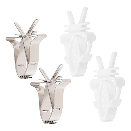 PRETYZOOM 2 Sets Futterspender-klemme Für Wildvögel Papageienfutterhalter Für Vögel Gemüsefutter Sicher Für Die Gesundheit Von Haustieren Vogelkäfig-gemüse-Klemmen-zubehör 4 Stück X 2 von PRETYZOOM