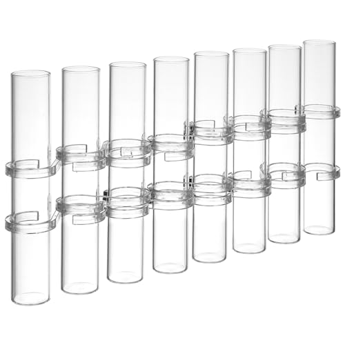PRETYZOOM 15x2 5 cm Glasröhrenvase-Set Hydrokultur-pflanzgefäß Für Die Blumenarrangements Im Innenbereich Heimdekoration Weiß 14 S-Haken 8 Röhren von PRETYZOOM