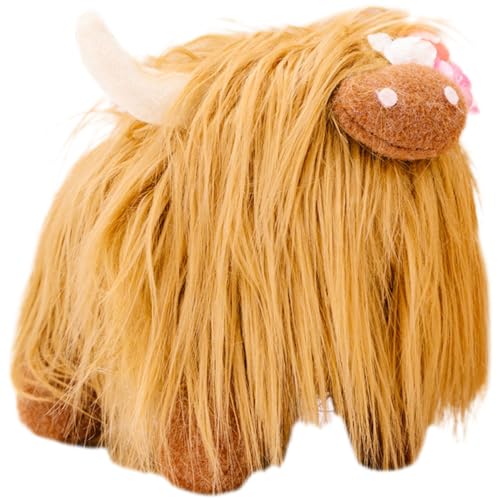 PRETYZOOM Ausgestopfte Kuh Plüsch Kuh Spielzeug Junge Mädchen Flauschiges Realistische Stofftiere Bauernhof-stofftiere Simulation Spielzeug von PRETYZOOM
