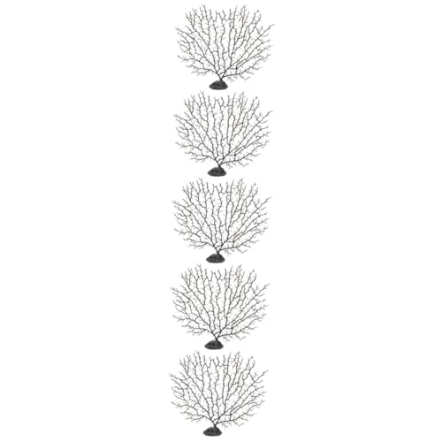 PRETYZOOM Dekorationen Für Aquarien 5 Stück Aquarium-Ornamente Unterwasserpflanzen Kunsthandwerk Aquarium-Pflanzen-Dekor Korallenbaum Modellierung Figur Aquarienpflanzen Lebende von PRETYZOOM