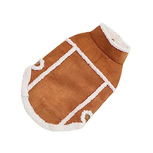 PRETYZOOM Haustier Hund Mantel Warmes Wetter Wildleder Jacke Mode England Design von PRETYZOOM