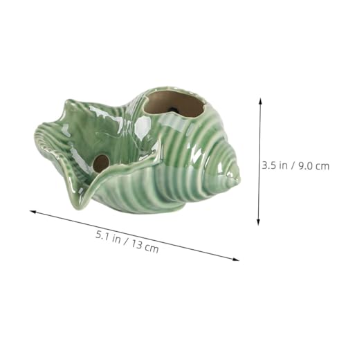 PRETYZOOM Fisch Aquarium Deko mit V Förmigem Wasserauslass Künstlerischer Wasserbrunnen für Gartenteiche Indoor Springbrunnen Asiatische Aquarien Accessoires Lebendige Tischdekoration von PRETYZOOM