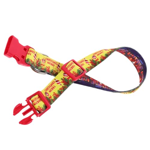 PRETYZOOM Großes Hundehalsband Hundehalsbänder Hundeschleifenhalsbänder Weihnachtskatzenkostüm Kleines Hundehalsband Personalisiertes Hundehalsband Süßes Krawatten Haustier Hund Polyester von PRETYZOOM