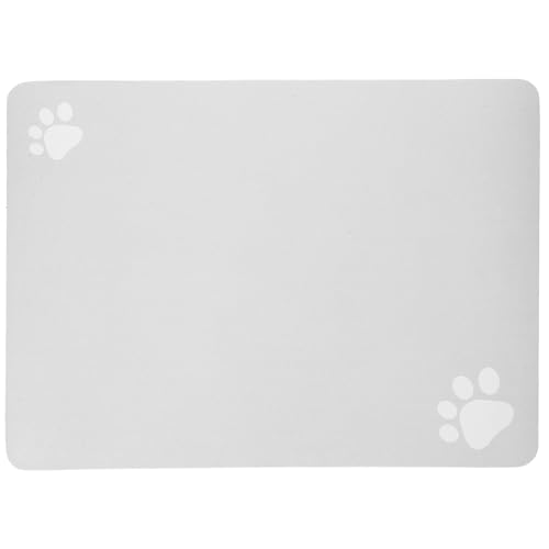 PRETYZOOM Haustier-Futtermatte Saugfähige Hundematte Für Futter- Und Wassernapf Keine Flecken Schnell Trocknend Katzen-Wasserspendermatte Welpenzubehör Pfotenabdruck-Design B PRETYZOOM Haustier-Futtermatte Saugfähige Hundematte Für Futter- Und Wassernapf Keine Flecken Schnell Trocknend Katzen-Wasserspendermatte Welpenzubehör Pfotenabdruck-Design B von PRETYZOOM