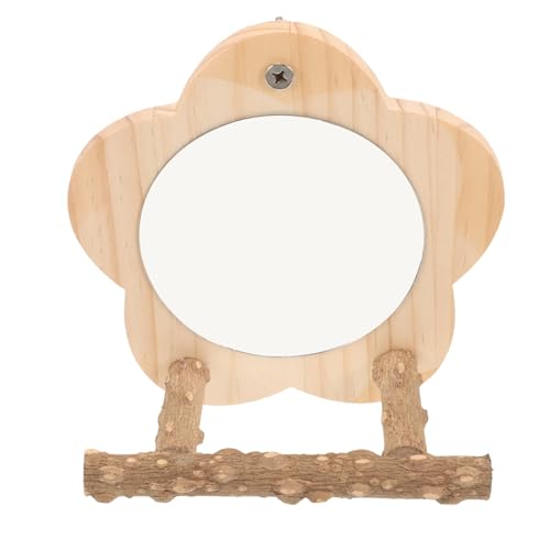 PRETYZOOM Vogelspielzeug für Sittiche Papageienspielzeug Spiegel Vogelsitzstange Aus Holz Plattformständer Dekorative Vogelsitzstange für Den Käfig PRETYZOOM Vogelspielzeug für Sittiche Papageienspielzeug Spiegel Vogelsitzstange Aus Holz Plattformständer Dekorative Vogelsitzstange für Den Käfig von PRETYZOOM