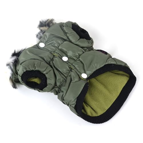 PRETYZOOM Hält Ihr Haustier Warm – Hundejacke Mit Reißverschluss Weiches Baumwollfutter Stylische Welpenbekleidung Für Kalte Tage Größe S von PRETYZOOM