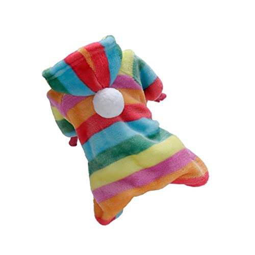 PRETYZOOM Hundemantel Mit Kapuze Regenbogen-hundehemd Hund Warme Kleidung Winteroutfit Für Welpen Süßer Pullover Katzen-Winter-Hoodie Hundespinnenkostü Groß Warme Hundemäntel Hündchen Shirt PRETYZOOM Hundemantel Mit Kapuze Regenbogen-hundehemd Hund Warme Kleidung Winteroutfit Für Welpen Süßer Pullover Katzen-Winter-Hoodie Hundespinnenkostü Groß Warme Hundemäntel Hündchen Shirt von PRETYZOOM