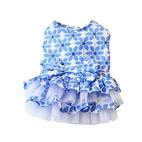 PRETYZOOM Hund Tüllrock Haustierbekleidung für Hunde Hund Bowknot Kleid Kleider Schleifenkleid Party-Hunderock Partykleidung für Haustiere Hundekleidung Gaze-Rock Shirt von PRETYZOOM