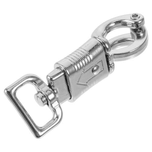 PRETYZOOM Karabinerhaken Mit Drehverschluss Ersatz Für Leinenclips Schnallenclip Zum Klettern Karabinerhaken Aus Metall Für Reitsport Sattelhaken Für Pferde Zubehör Für Outdoor-Sportarten von PRETYZOOM