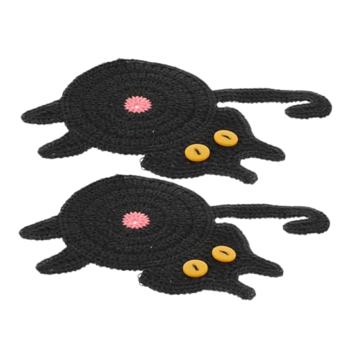 PRETYZOOM 2stücke Strickuntersetzer Geflochten Für Getränke Couchtischuntersetzer Hitzebeständig Wohnaccessoires Für Zuhause Dekorative Untersetzer Für Holztische Tassenuntersetzer von PRETYZOOM