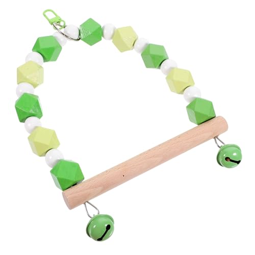 PRETYZOOM Vogelkäfig- Aus Holz Vogel-sitzstange Zum Aufhängen Papagei-Spielzeug Papagei-vogelspielzeug Vogel-schaukel-Spielzeug von PRETYZOOM