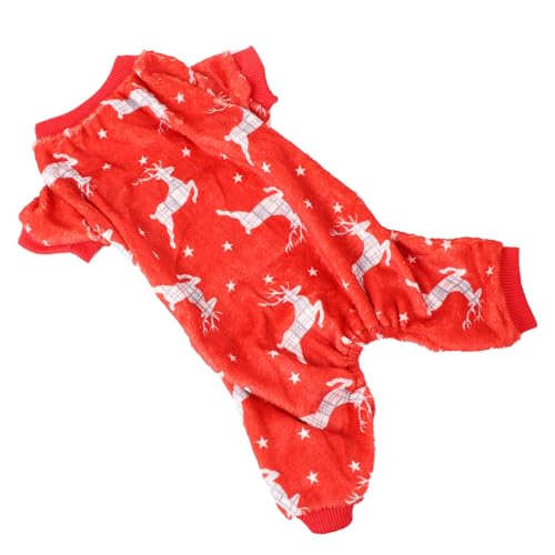 PRETYZOOM Kleidung für Haustiere Urlaub Welpenmantel kleine Hundepullover Hundejacke Kinderpyjamas Schlafanzug für Männer Hunde-Schneemann-Kostüm Weihnachtskostüm für Hunde Weihnachten Vlies von PRETYZOOM