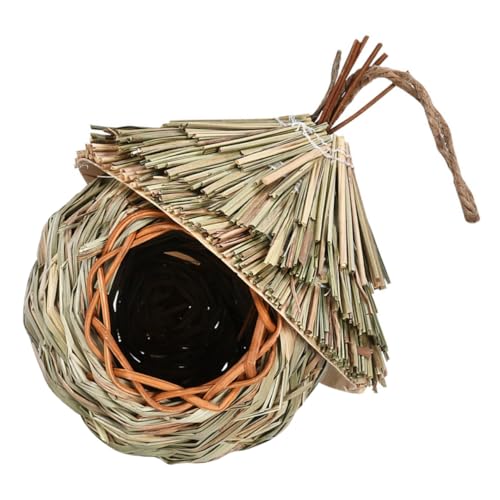 PRETYZOOM - aus Stroh Ostervögel nisten natürliche Vogelhäuser Vogelzubehör Strohornamente Handdekor -Geschenke hängendes Papageienhaus Erwachsener Suite Taube Gras PRETYZOOM - aus Stroh Ostervögel nisten natürliche Vogelhäuser Vogelzubehör Strohornamente Handdekor -Geschenke hängendes Papageienhaus Erwachsener Suite Taube Gras von PRETYZOOM