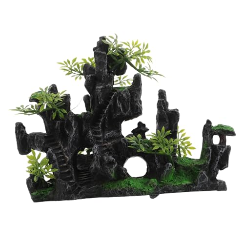 PRETYZOOM Miniatur-Aquarium Für Aquarien Künstlicher Berg Aus Kunstharz Dekorative Steine Für Fischbecken Miniatur-landschaftsfiguren Für Innenbereich Langlebiges Aquarienzubehör von PRETYZOOM