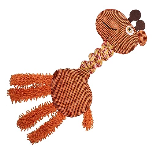 PRETYZOOM Spielzeug Für Hunde Aus Baumwolle Geknüpftes Quietsch-kauspielzeug Für Hunde Giraffenform Beißspielzeug Für Welpen PRETYZOOM Spielzeug Für Hunde Aus Baumwolle Geknüpftes Quietsch-kauspielzeug Für Hunde Giraffenform Beißspielzeug Für Welpen von PRETYZOOM
