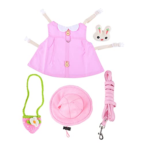 PRETYZOOM Reflektierende Haustierweste für Hamster Kleid Leine und Tasche Stil Katzenweste Leine Haustierbedarf von PRETYZOOM