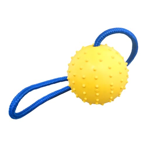 PRETYZOOM Spielzeugball für Haustiere Kauspielzeug für Welpen Robustes interaktives Interactive Dog Toys praktische Hundebälle Welpenbälle Seil von PRETYZOOM