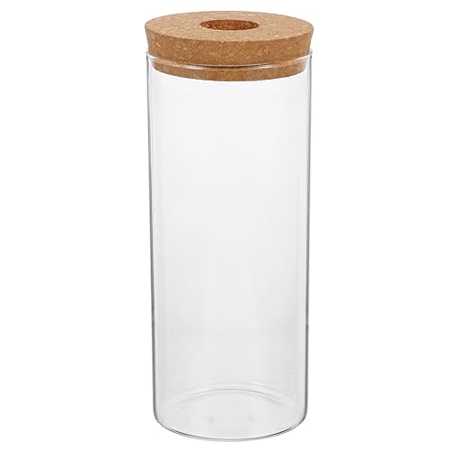 PRETYZOOM Terrarium für Hydrokulturpflanzen DIY Pflanzenbehälter mit Korkdeckel Transparente Flasche für Tischdekoration und Pflanzenpräsentation von PRETYZOOM