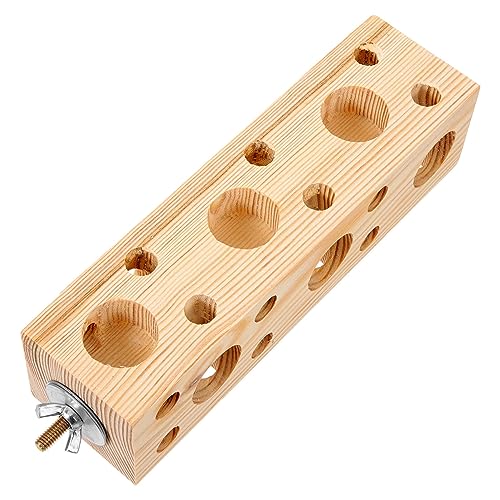 PRETYZOOM Holzspielzeug Vogel-Ständer Spielzeug Holz Papageienständer Plattform Käfig Block Schleifen Klettern Stehen Spielzeug Für Nymphensittiche Sittiche Wellensittiche Sittiche Sittich von PRETYZOOM