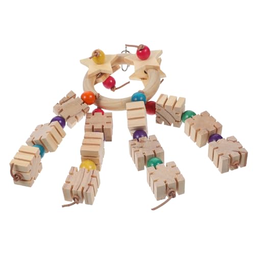 PRETYZOOM Papageien-beißspielzeug Aus Holz Zum Aufhängen Kauspielzeug Vogelspielzeug Für Vögel Spielzeug Für Papageien Widerstand Gegen Vögel Vogel-papageienspielzeug Kreatives Design PRETYZOOM Papageien-beißspielzeug Aus Holz Zum Aufhängen Kauspielzeug Vogelspielzeug Für Vögel Spielzeug Für Papageien Widerstand Gegen Vögel Vogel-papageienspielzeug Kreatives Design von PRETYZOOM