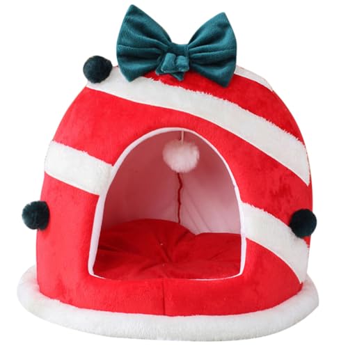 PRETYZOOM Weihnachts-Katzenhöhle Bett Katzenzelt Halbgeschlossene Form Für Den Innenbereich Weihnachts-Katzenhaus Haustiernest Katzenwohnung Haustier-Katzenschutzhaus 36 cm X 36 cm PRETYZOOM Weihnachts-Katzenhöhle Bett Katzenzelt Halbgeschlossene Form Für Den Innenbereich Weihnachts-Katzenhaus Haustiernest Katzenwohnung Haustier-Katzenschutzhaus 36 cm X 36 cm von PRETYZOOM
