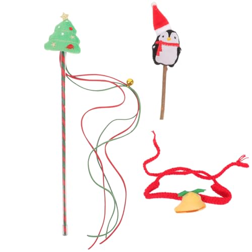 PRETYZOOM Weihnachts-katzenspielzeug-Paket-Set Interaktives Katzenspielzeug Für Den Innenbereich Katzenhalsband Weihnachtliche Haustierdekoration PRETYZOOM Weihnachts-katzenspielzeug-Paket-Set Interaktives Katzenspielzeug Für Den Innenbereich Katzenhalsband Weihnachtliche Haustierdekoration von PRETYZOOM