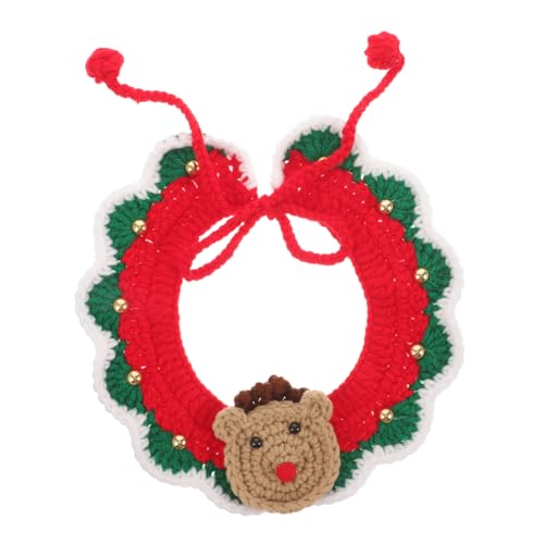 PRETYZOOM Entzückendes Weihnachtsmann-hundehalsband Weihnachts-Haustier-zubehör Warmer Strickschal Für Kaltes Wetter von PRETYZOOM