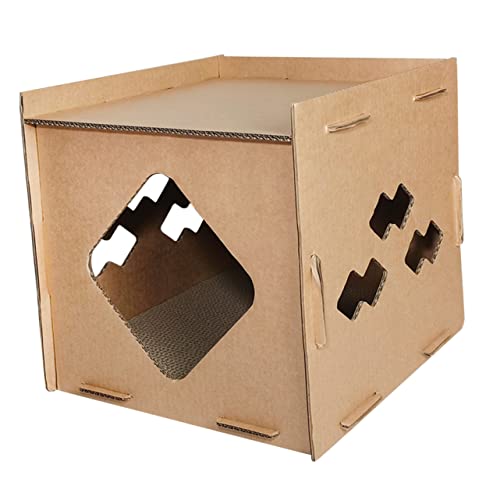 PRETYZOOM Kratzbäume Aus Karton Für Hauskatzen. Kratzhaus Für Katzen. Hochdichte Wellpappe. Kein Werkzeug Erforderlich. PRETYZOOM Kratzbäume Aus Karton Für Hauskatzen. Kratzhaus Für Katzen. Hochdichte Wellpappe. Kein Werkzeug Erforderlich. von PRETYZOOM