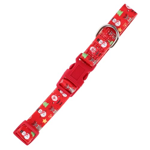 PRETYZOOM Halsband für Hunde Hundehalsbänder für Partys Weihnachtsmann-Kostüm Kleider Kätzchenhalsband Dickes Hundehalsband Großer Hund Leine Halskette Zubehör Weihnachtskatze Polyester von PRETYZOOM