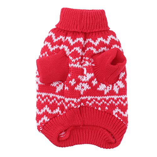 PRETYZOOM Pyjamas für Mädchen Roter Anzug roter Pullover Kätzchen-Pullover Kleiner Hundepullover Weihnachtspullover Haustier Hund Mantel Haustier-Weihnachtskleidung niedlich großer Hund von PRETYZOOM