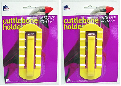 PREVUE PET PRODUCTS Birdie Basics Cuttlebone & Leckerli-Halter, 2er-Pack von PREVUE PET PRODUCTS