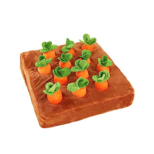 Karotte Hundespielzeug, 1 Hund Karotte Plüschtier, Gefüllte Karotte Plüsch Hundespielzeug, Karotte Ernte Plüschtier, Haustier Futtermatte für Training Stressabbau Hunde Plüsch Puzzle Spielzeug (35 x Karotte Hundespielzeug, 1 Hund Karotte Plüschtier, Gefüllte Karotte Plüsch Hundespielzeug, Karotte Ernte Plüschtier, Haustier Futtermatte für Training Stressabbau Hunde Plüsch Puzzle Spielzeug (35 x von PRIMUZ