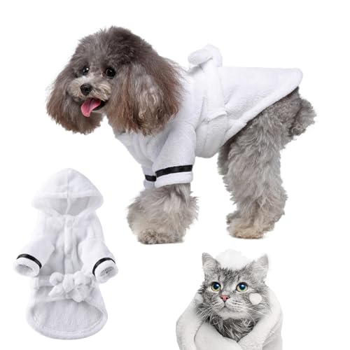 Katzen-Bademantel, Handtuch, zum Trocknen von Hunden, weiche Mikrofaser, super saugfähig, Haustier-Badetücher für kleine, mittelgroße Haustiere und Welpen Katzen-Bademantel, Handtuch, zum Trocknen von Hunden, weiche Mikrofaser, super saugfähig, Haustier-Badetücher für kleine, mittelgroße Haustiere und Welpen von PRIMUZ