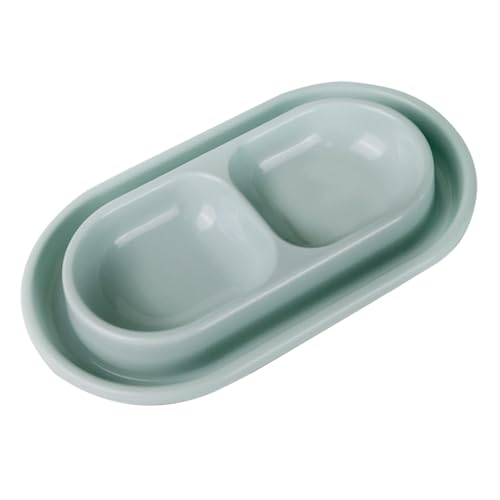 Katzennapf, Hund Futter und Wassernapf Set, Hundenapf Set für Kleine Größe Hund, Katze Doppel Futter Wassernapf Set, Kleine Katze Schüssel Set, Futternäpfe Für Mittelgroße Hunde Katzen von PRIMUZ