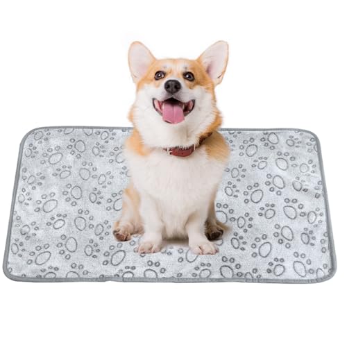 PRIMUZ Hundebett-Matte, weiche warme Hundematte, Schlafmatte, Fleece-Haustierdecke, waschbar, weiche Schlafmatte für kleine, mittelgroße Haustiere, Katzen, Hunde von PRIMUZ