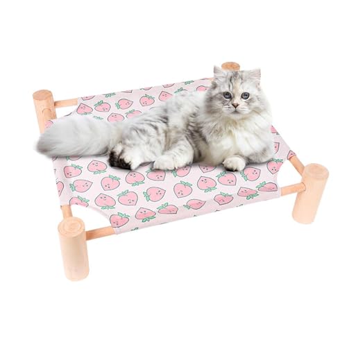 PRIMUZ Katzenbett Aus, Waschbares Haustierbett Aus, Katzen- Und Hundebett, Atmungsaktive Katzenmatte, Hundelagerbett, Abnehmbar, Indoor-Outdoor-Haustiermöbel Für Katzen Und Hunde von PRIMUZ