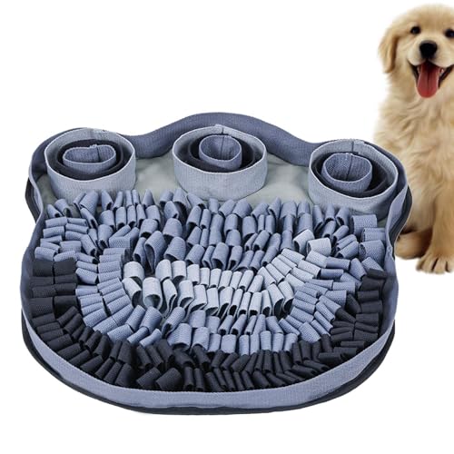 PRIMUZ Schnüffelmatte für Hunde, 49 x 49 cm, unzerstörbar, weich, lustige interaktive Futterunterlage, maschinenwaschbar, für Geruchstraining, langsames Füttern PRIMUZ Schnüffelmatte für Hunde, 49 x 49 cm, unzerstörbar, weich, lustige interaktive Futterunterlage, maschinenwaschbar, für Geruchstraining, langsames Füttern von PRIMUZ