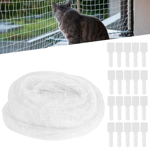PRITOK Kattennet, transparant, met riem, 3 x 10 m, kattennet voor Balkon, zonder Boren, kattenbeschermingsnet Van Nylon, kan Worden gesneden, veiligheidsnet voor fruittuin, groentebee PRITOK Kattennet, transparant, met riem, 3 x 10 m, kattennet voor Balkon, zonder Boren, kattenbeschermingsnet Van Nylon, kan Worden gesneden, veiligheidsnet voor fruittuin, groentebee von PRITOK