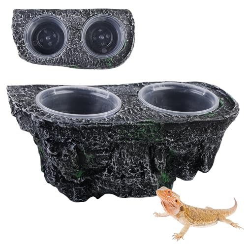 PRITOK Saugnapf Fütterung Ledge: Reptile Feeding Cup Gecko Feeder, Reptile Growth Terrarium Zubehör, Reptilien Fressnapf, Reptilien Wasserschale für Reptilien Geckos Vogelspinnen Eidechse Schildkröte PRITOK Saugnapf Fütterung Ledge: Reptile Feeding Cup Gecko Feeder, Reptile Growth Terrarium Zubehör, Reptilien Fressnapf, Reptilien Wasserschale für Reptilien Geckos Vogelspinnen Eidechse Schildkröte von PRITOK