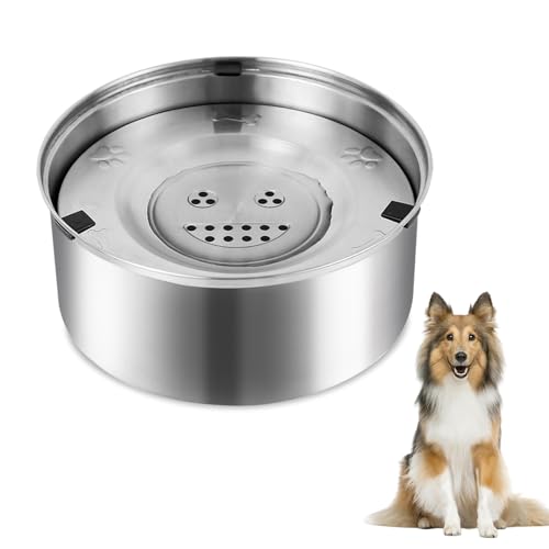 PRITOK Wassernapf Hund Ohne Sabbern: 3L Hundenapf Auslaufsicher, Trinknapf Hund, Hundenapf Edelstahl mit Rutschfester Boden, Wassernapf für Hund, Anti Schlabber für Reisen & Unterwegs & Zuhause PRITOK Wassernapf Hund Ohne Sabbern: 3L Hundenapf Auslaufsicher, Trinknapf Hund, Hundenapf Edelstahl mit Rutschfester Boden, Wassernapf für Hund, Anti Schlabber für Reisen & Unterwegs & Zuhause von PRITOK